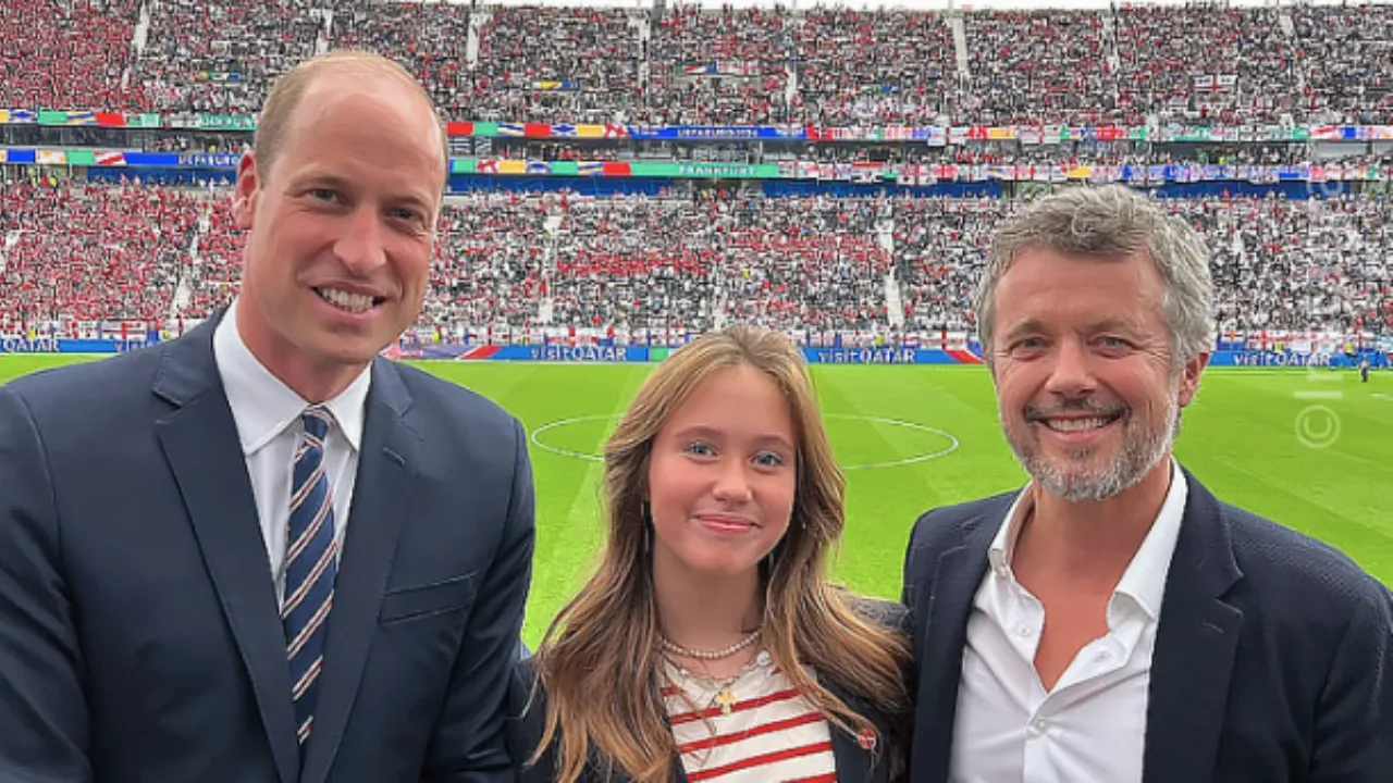 Kritiek op outfit Prins William bij wedstrijd Engeland-Denemarken