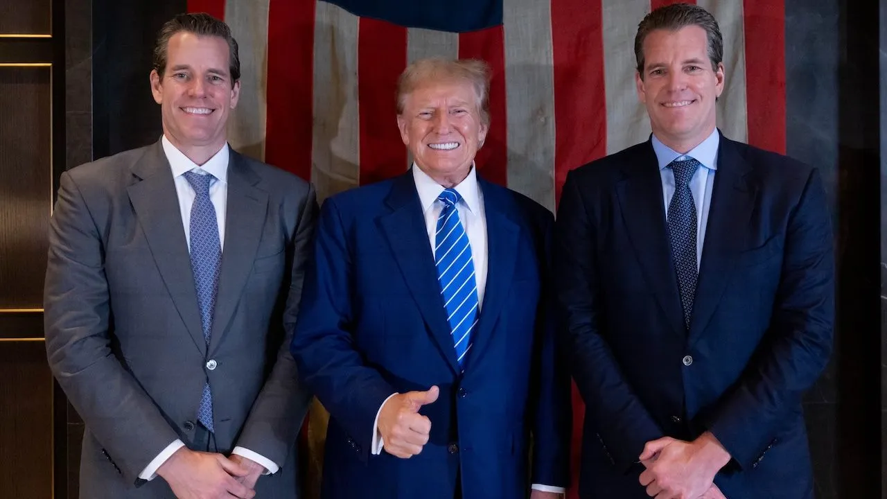 Winklevoss-tweeling doneert $2 miljoen in Bitcoin aan Donald Trump
