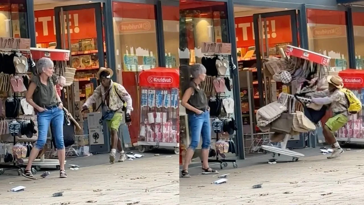 Man slaat de Kruidvat in Heerlen kort en klein