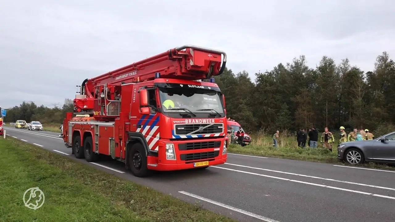 Vier jeugdspelers van V.V. Schoonhoven gewond na ernstig auto-ongeluk