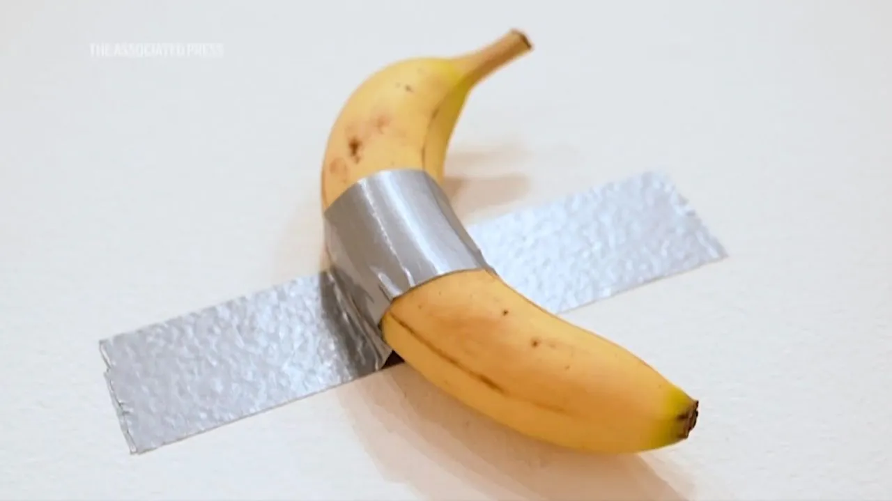 banaan justin sun schilderij