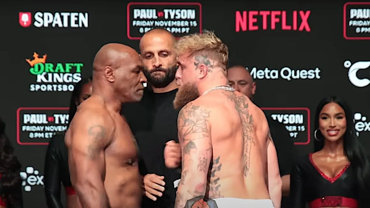 mike tyson slaat jake paul