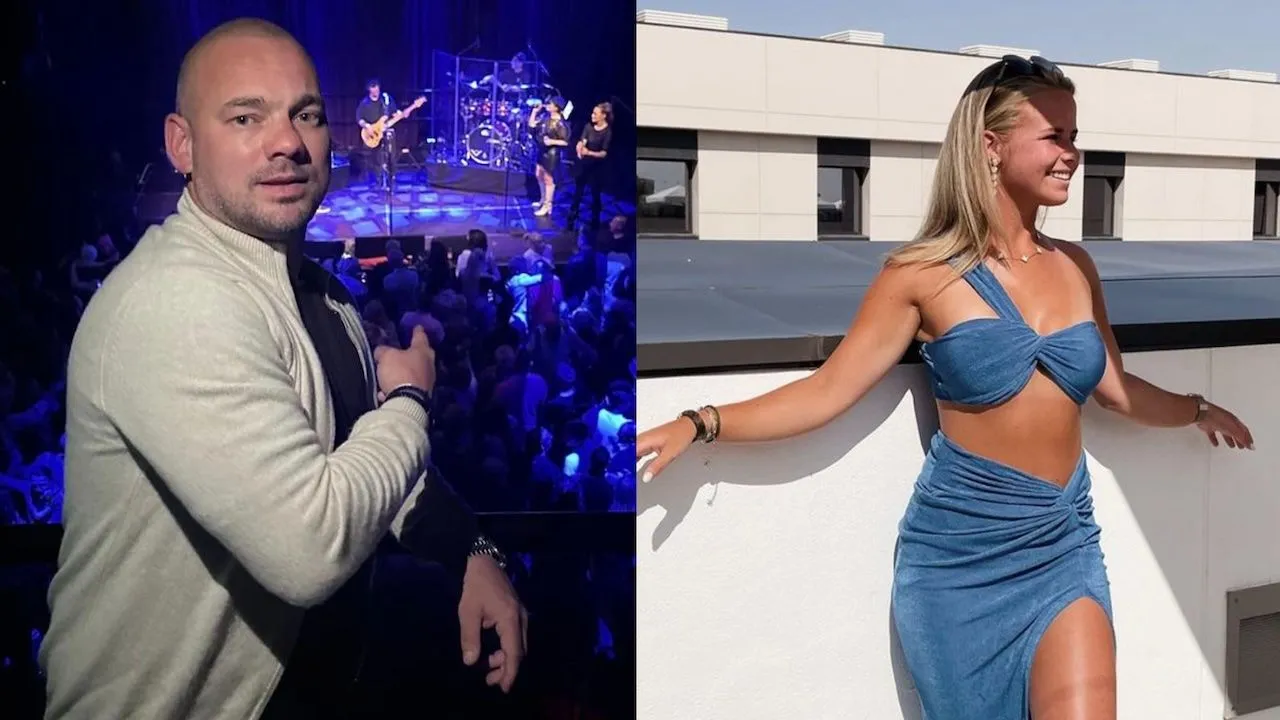 Wesley Sneijder gespot met 17 jaar jongere vriendin
