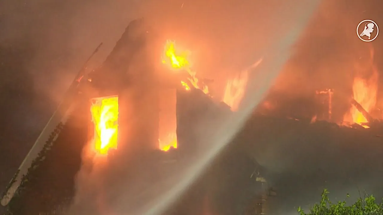 Drama in Winschoten: Evacuaties vanwege grote woningbrand