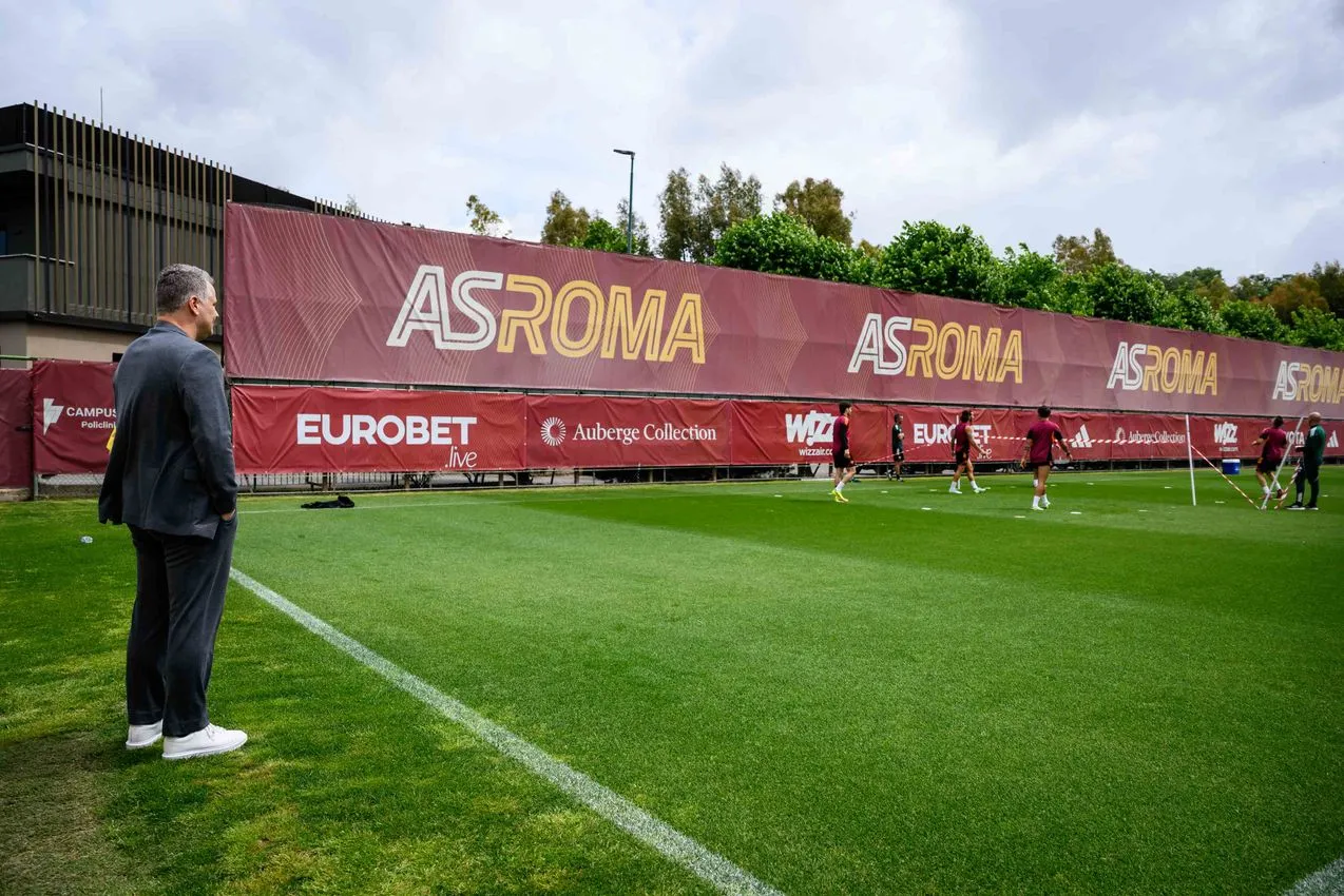 julio sergio allenamento trigoria 1