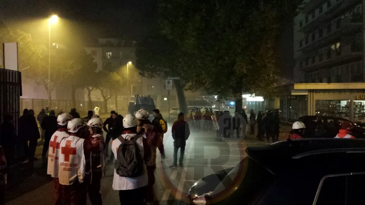 atalanta roma scontri 221114