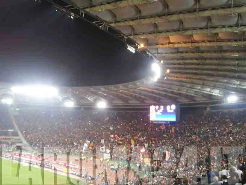 curva sud panoramica roma napoli