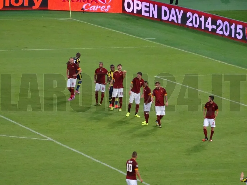 difesa schierata roma presentazione roma fenerbahce 190814