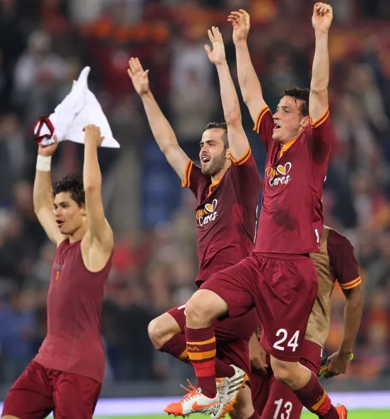 florenzi pjanic esultano roma milan