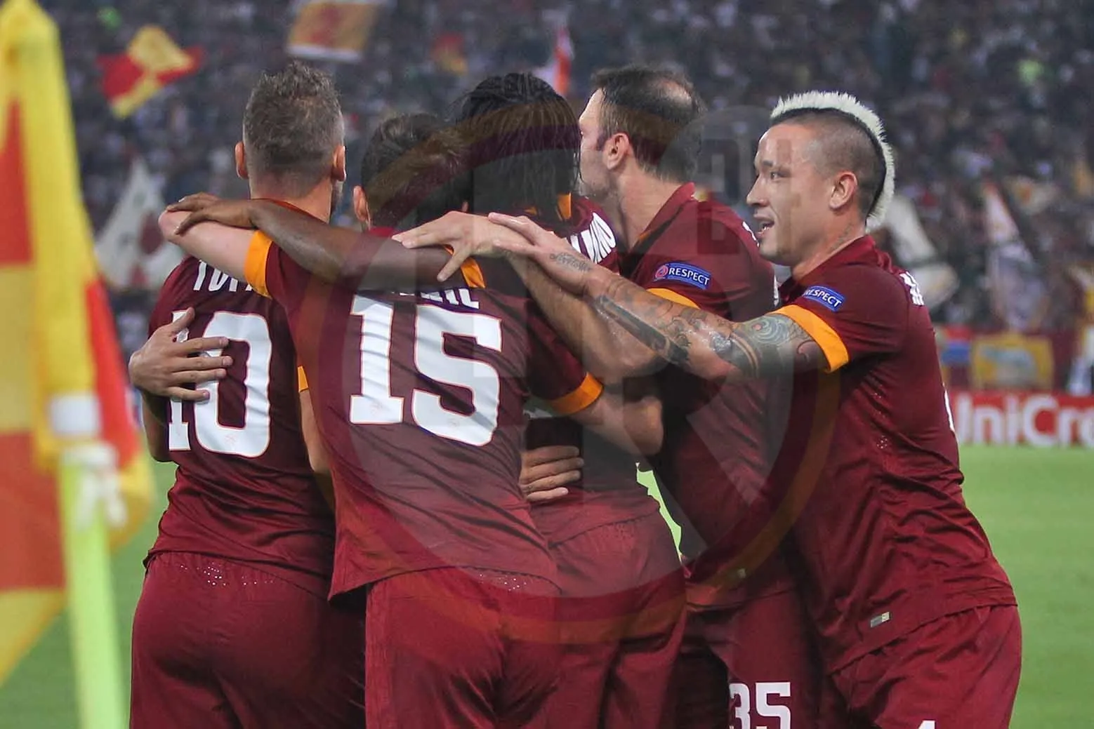 gruppo esulta foto mancini roma cska 18914