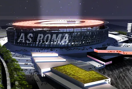 le immagini del nuovo stadio della roma nascera a tor di valle