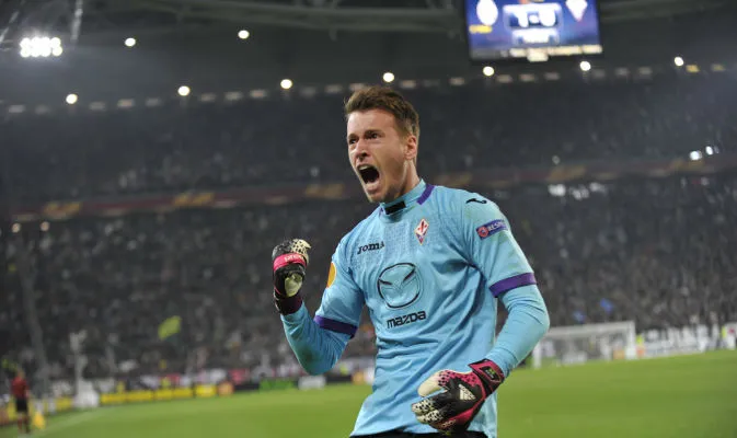 neto fiorentina festeggia