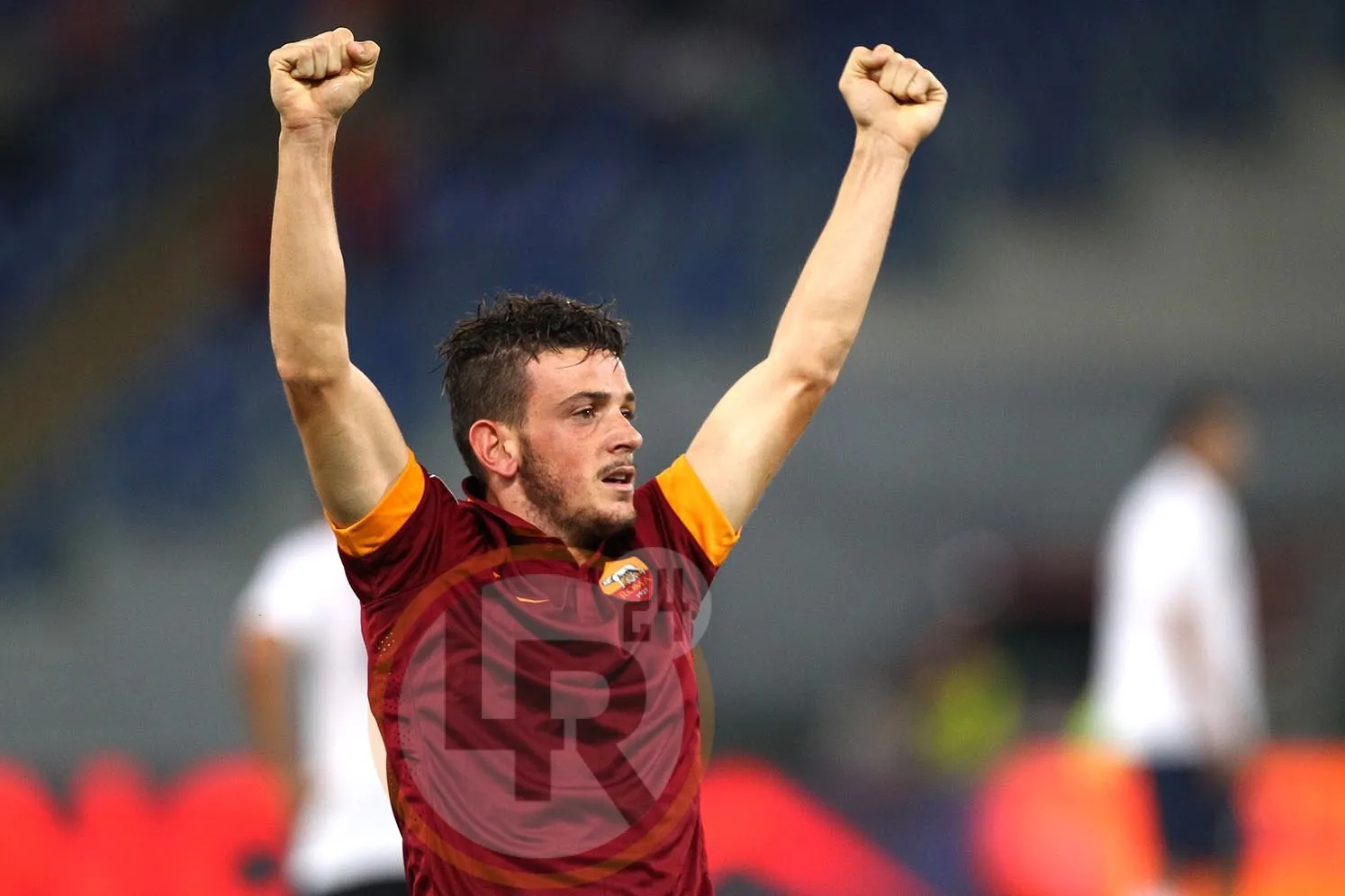 roma hellas florenzi esulta 2 27092014 mancini