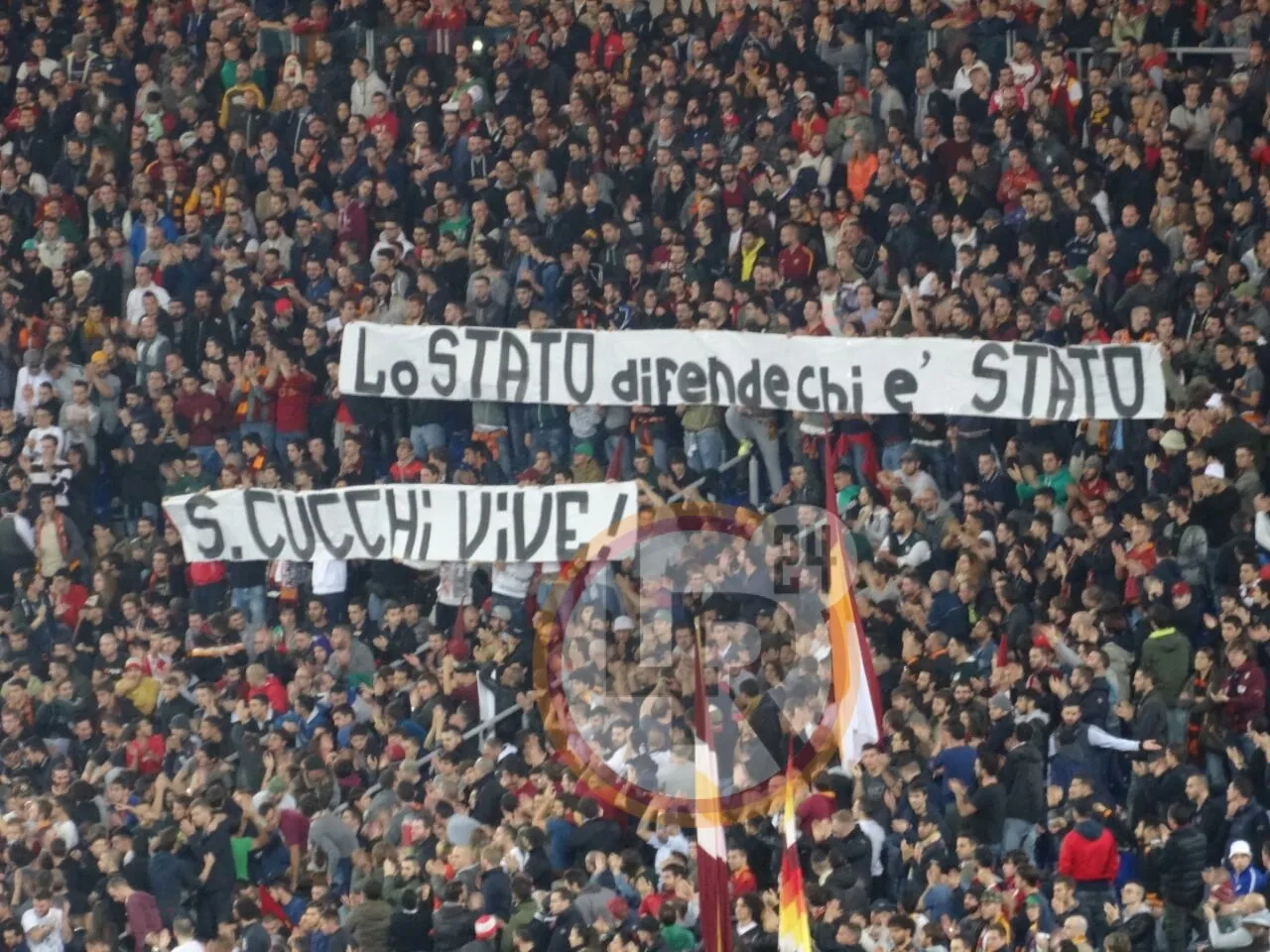 roma torino striscione cucchi 9112014