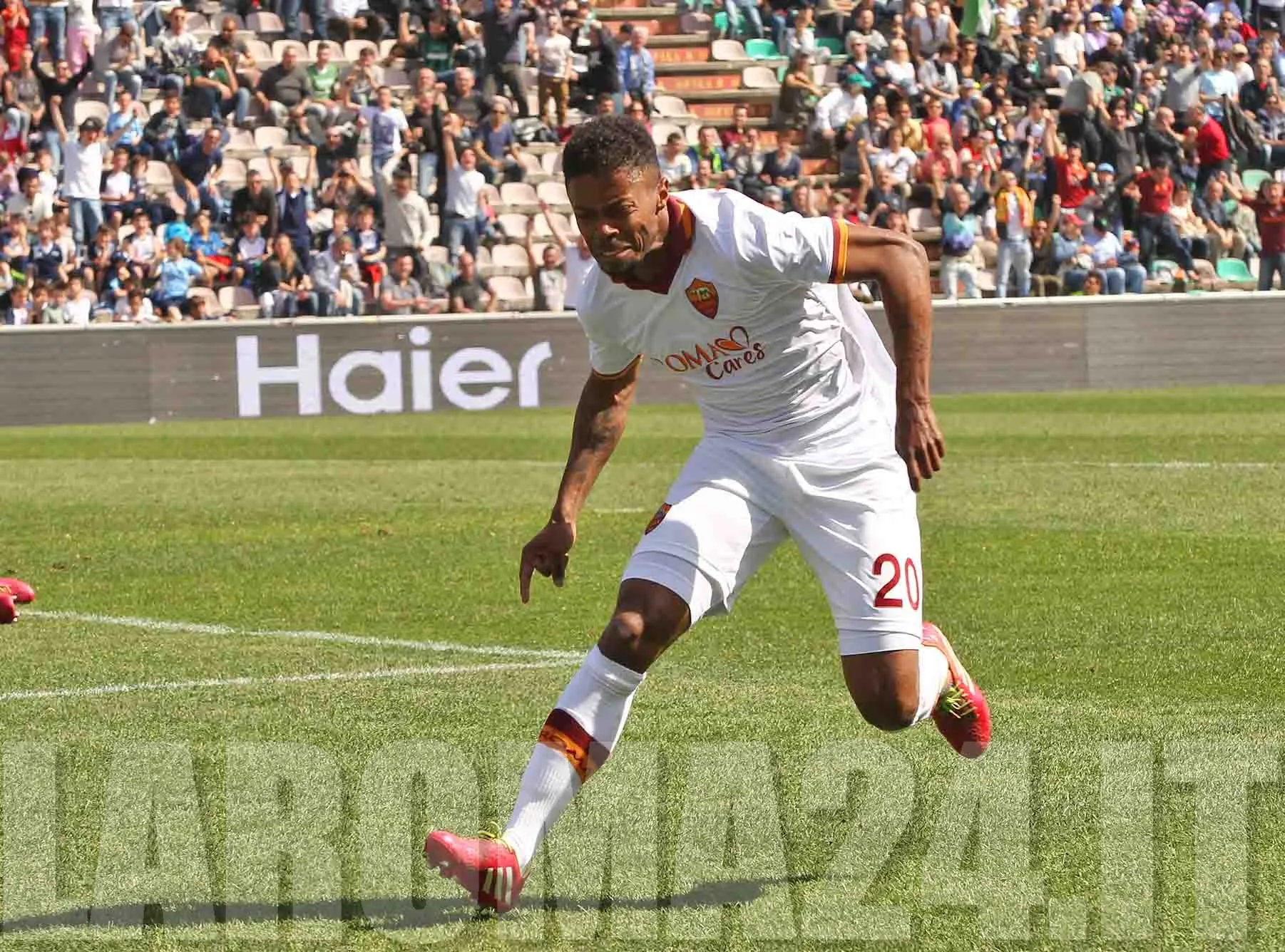 sassuolo roma bastos subito dopo la rete gol