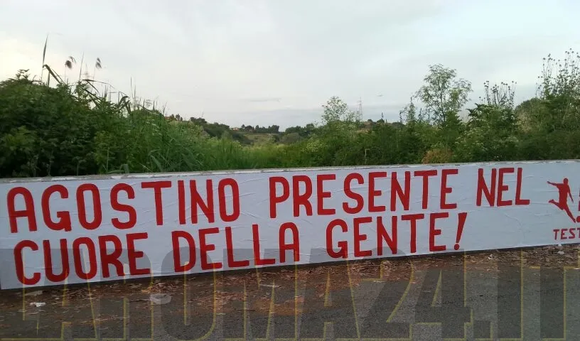 striscione agostino
