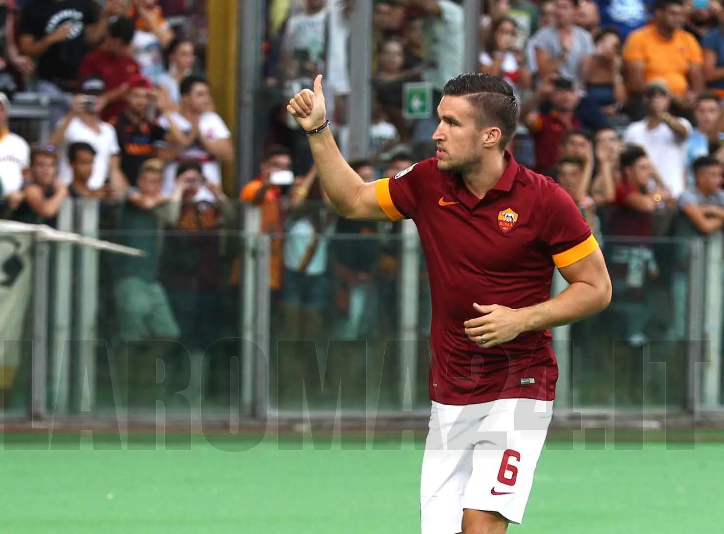 strootman presentazione roma fenerbahce 190814 foto gino