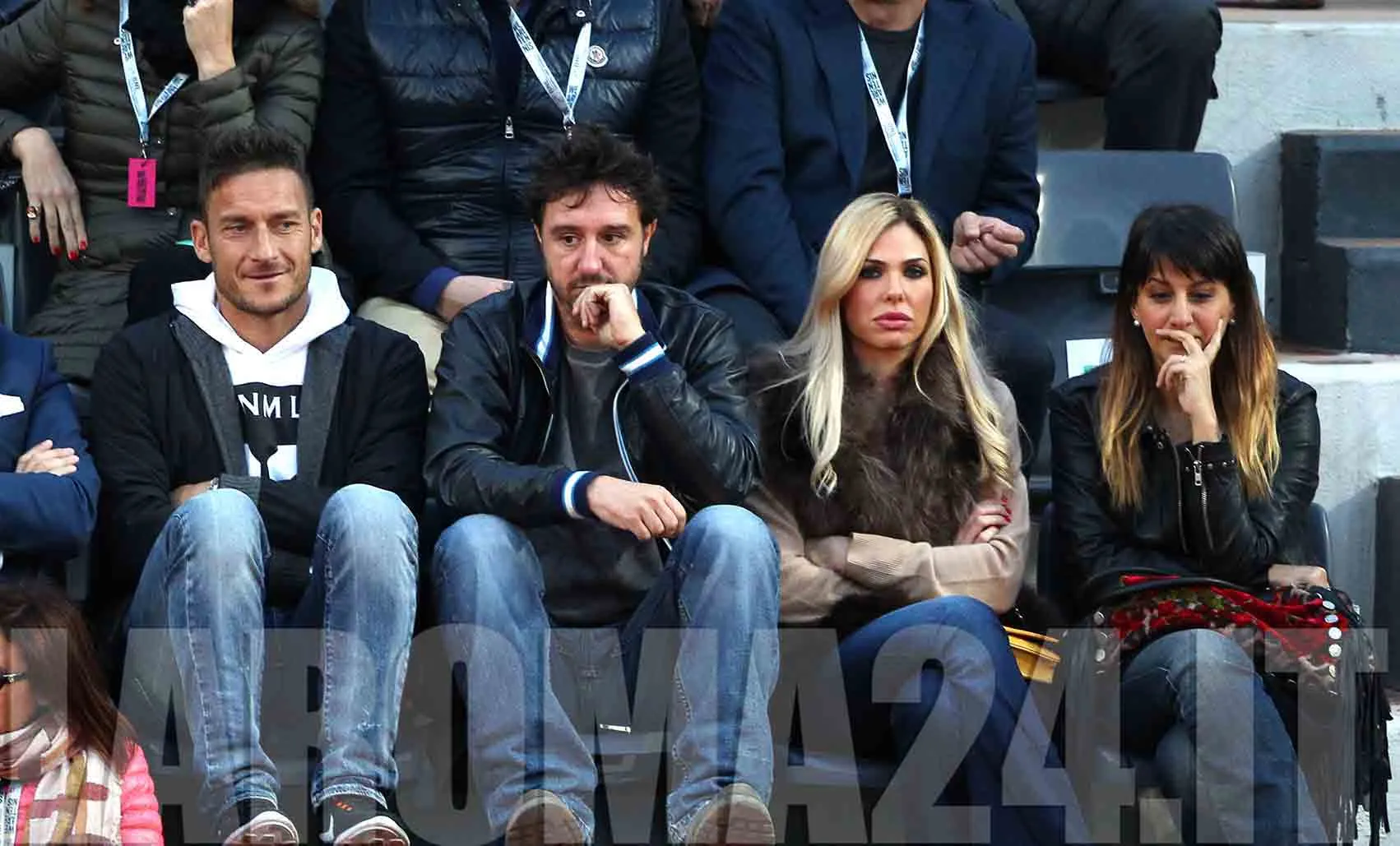 totti ilary spalti foro italico int tennis 140514 mancini