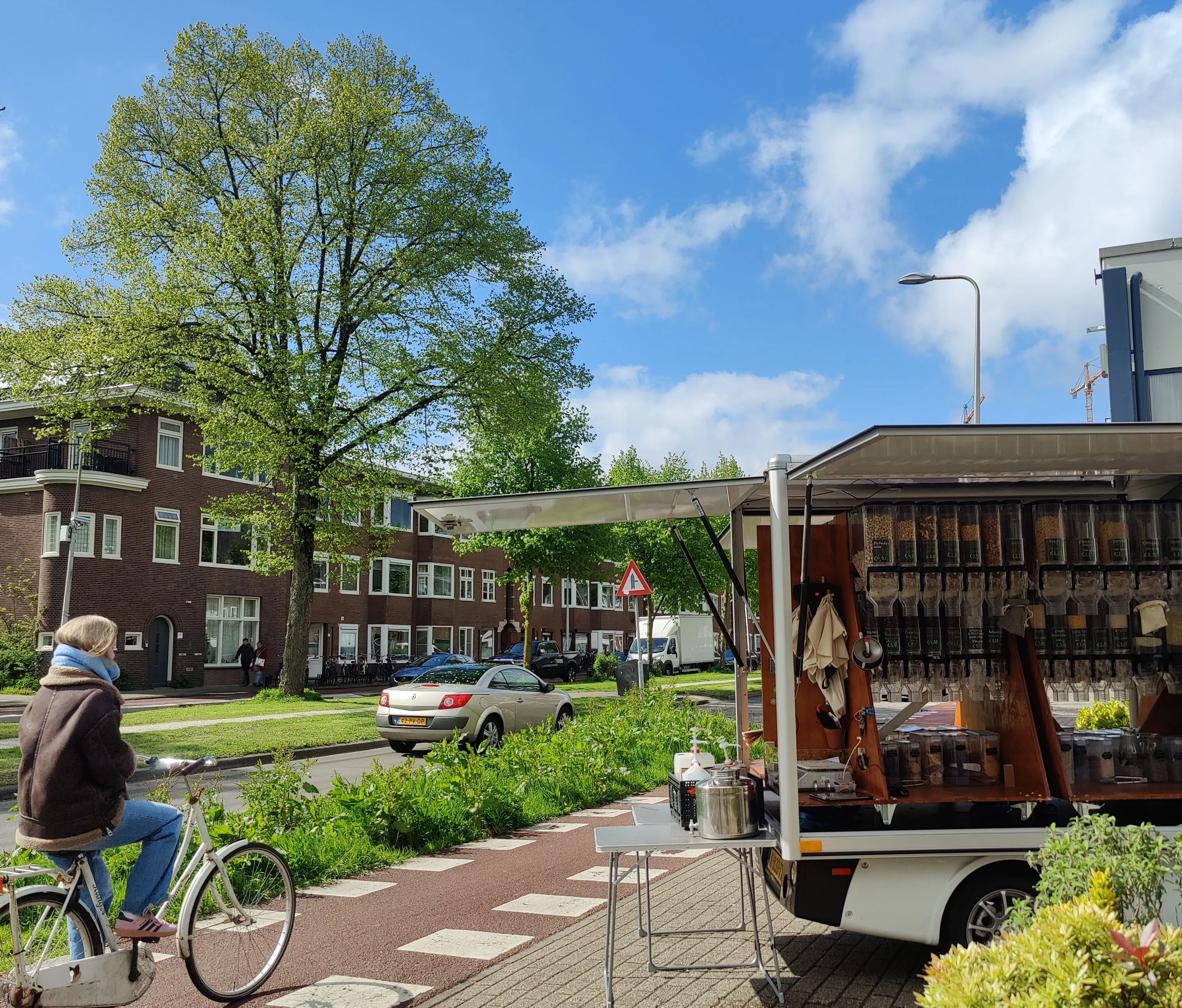 croeselaan met fietser