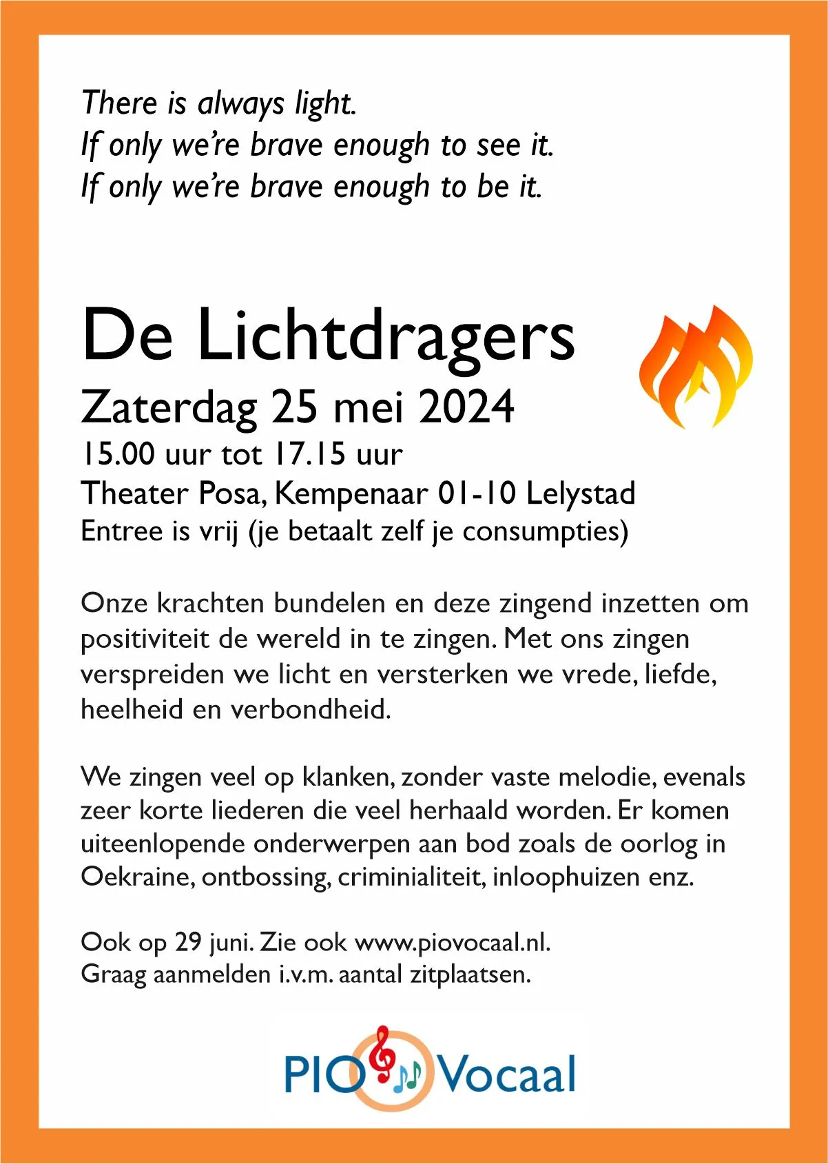 flyer lichtdragers mei 25 pio vocaal