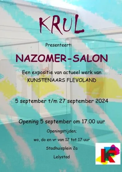 flyer de nazomer salon kunstenaars flevoland