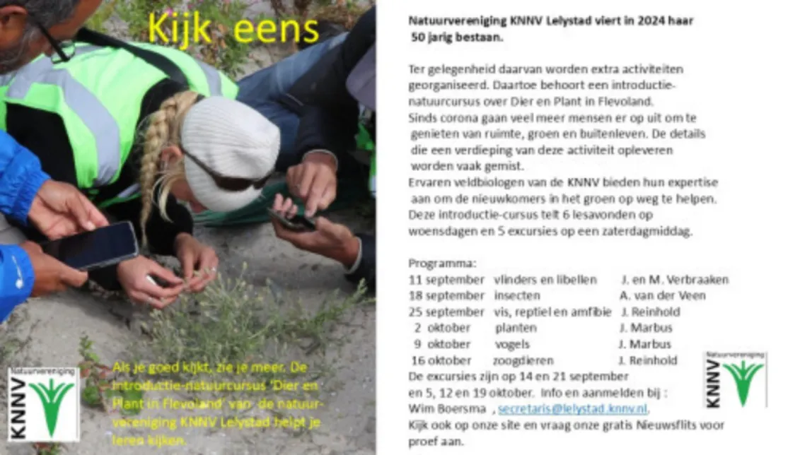 introductie cursus 1 knnv afdeling lelystad