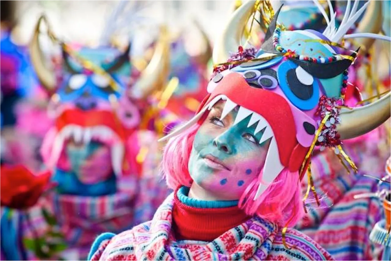 vrouw carnaval