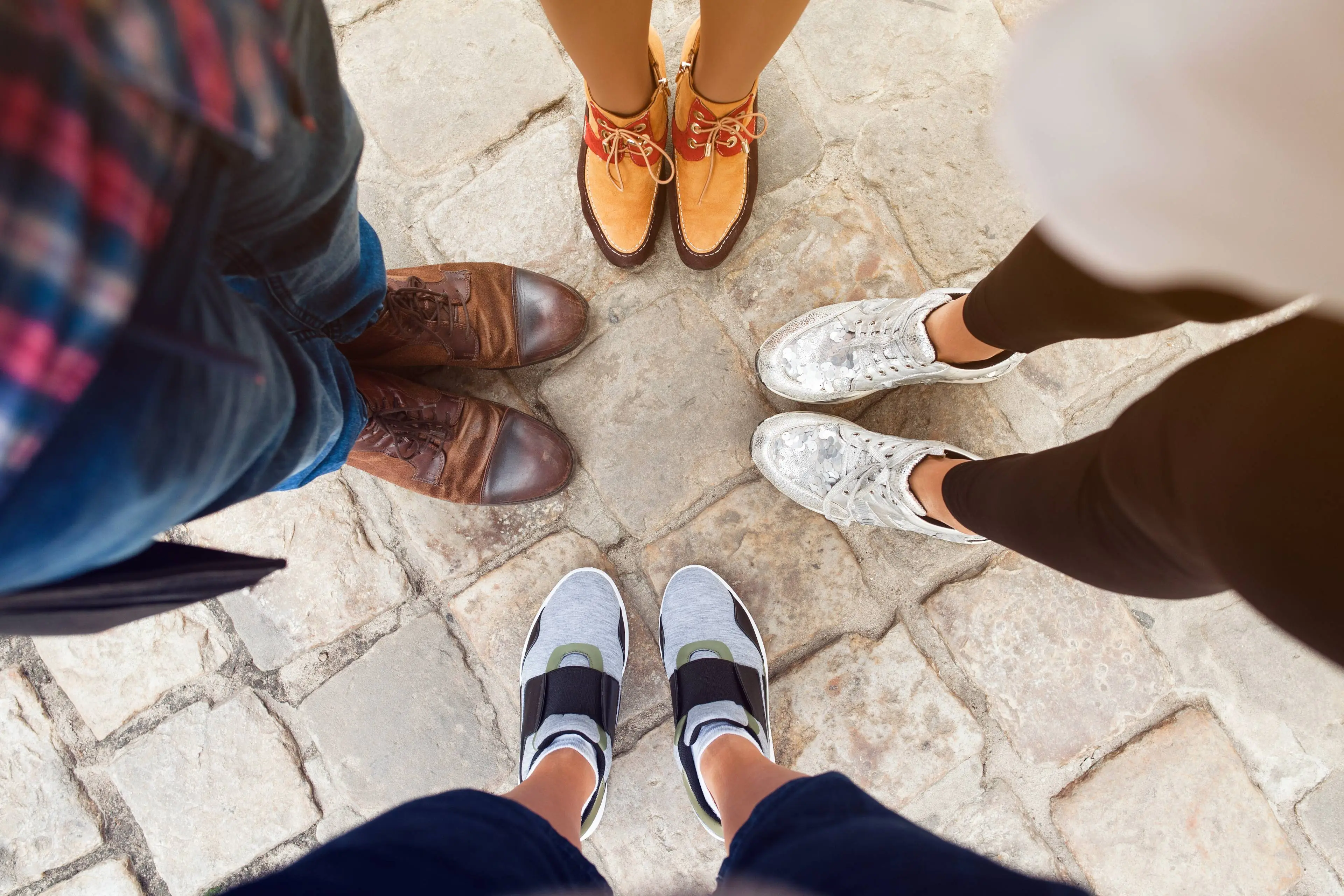 friends-wearing-different-shoes