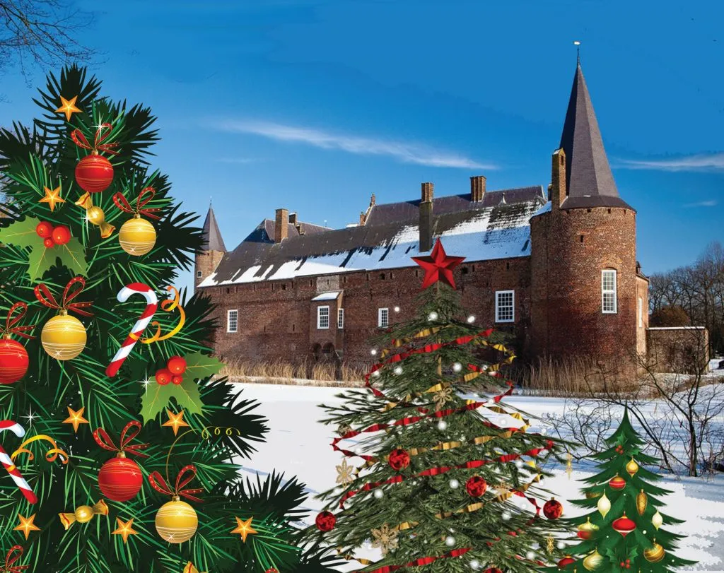 kerstbomen kasteel hernen