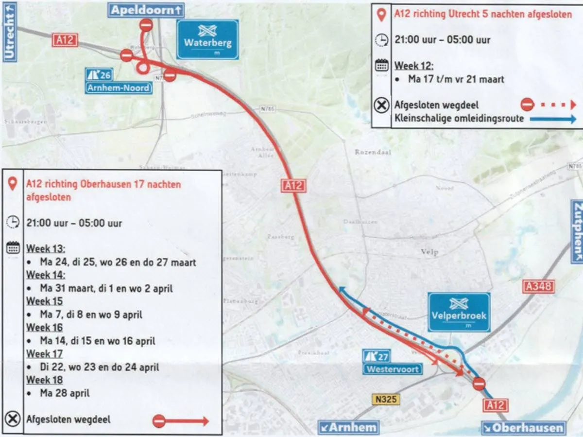 werkzaamheden a12 velperbroek waterberg rijkswaterstaat