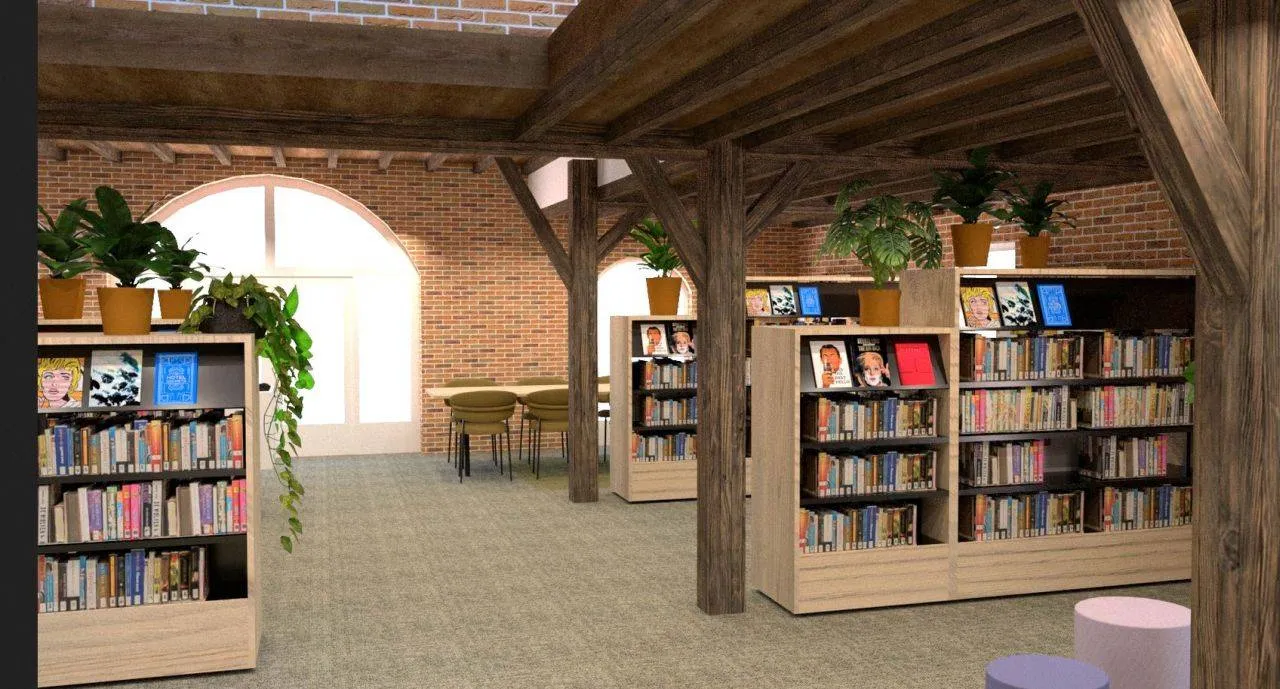 Impressie van de nieuwe bibliotheek in de Tabaksschuur (c) Anne-Marie Berns