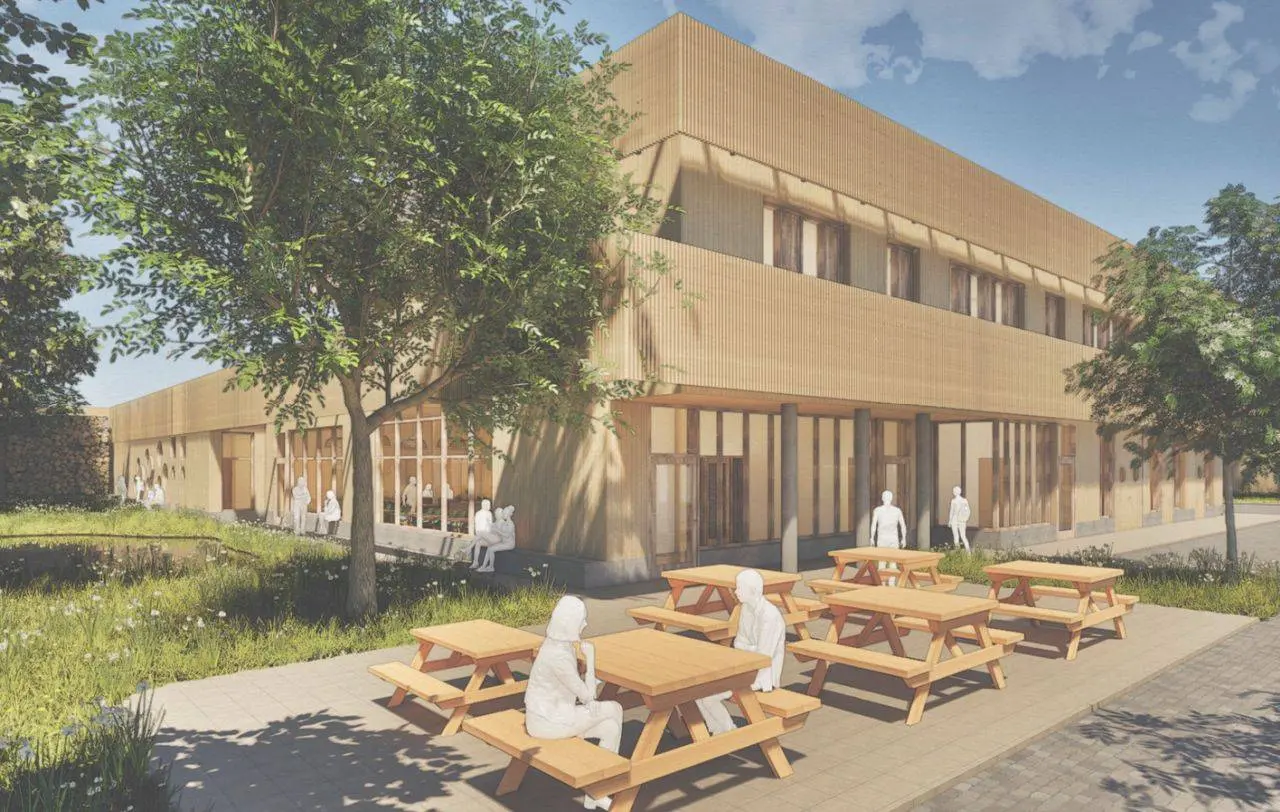 artists' impression van nieuw dienstcentrum