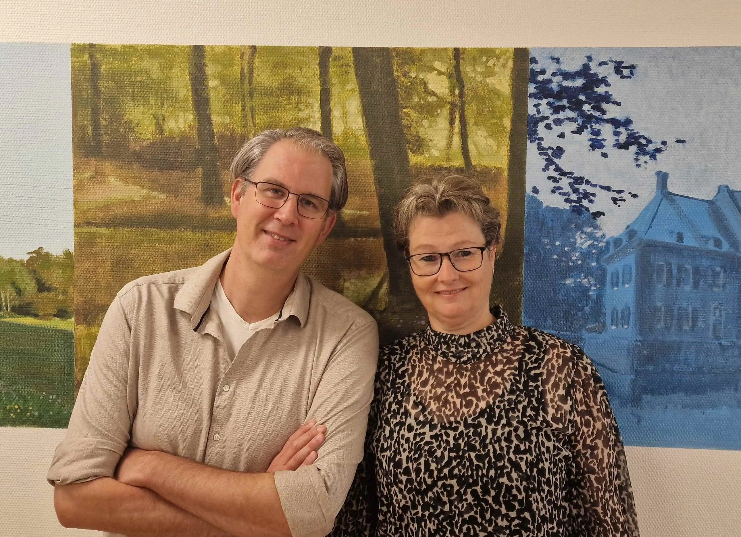 v.l.n.r. huisarts Brian Kerssemeijer en Nicole van Swelm.Joris