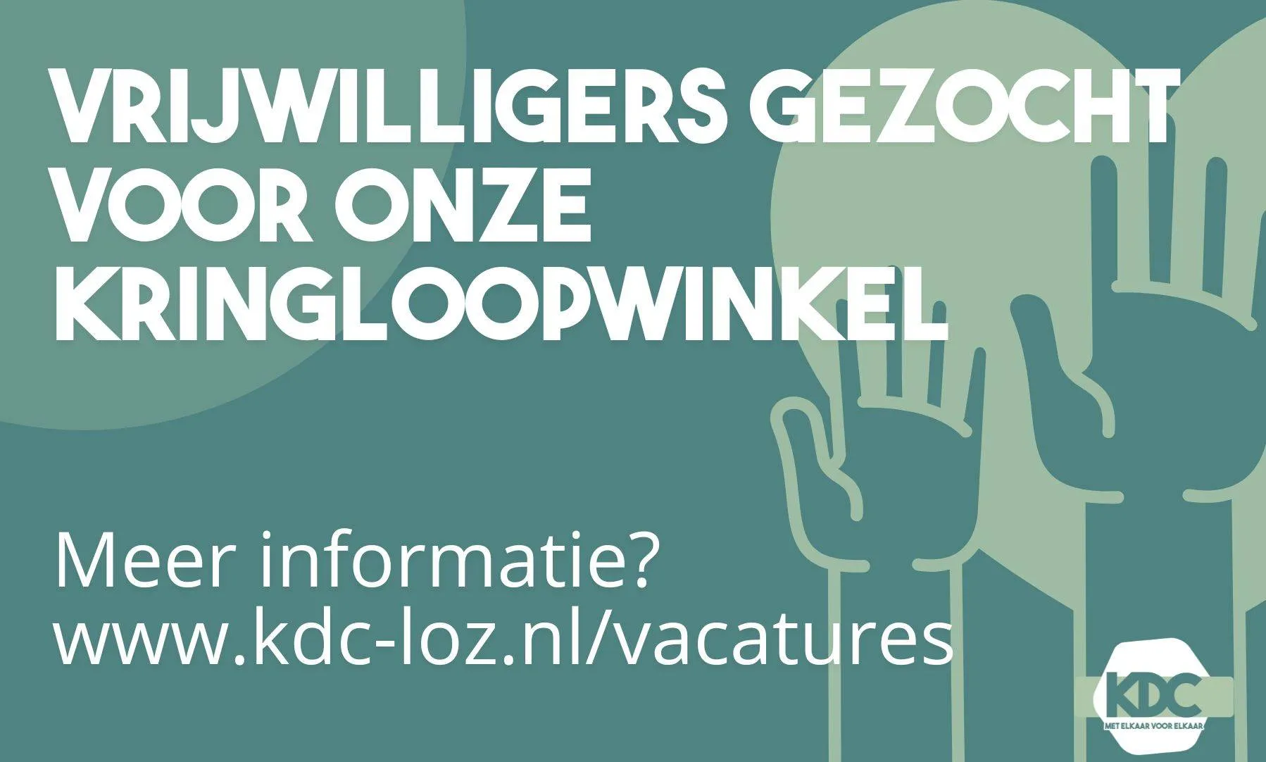 vrijwilliger spullenbank gezocht
