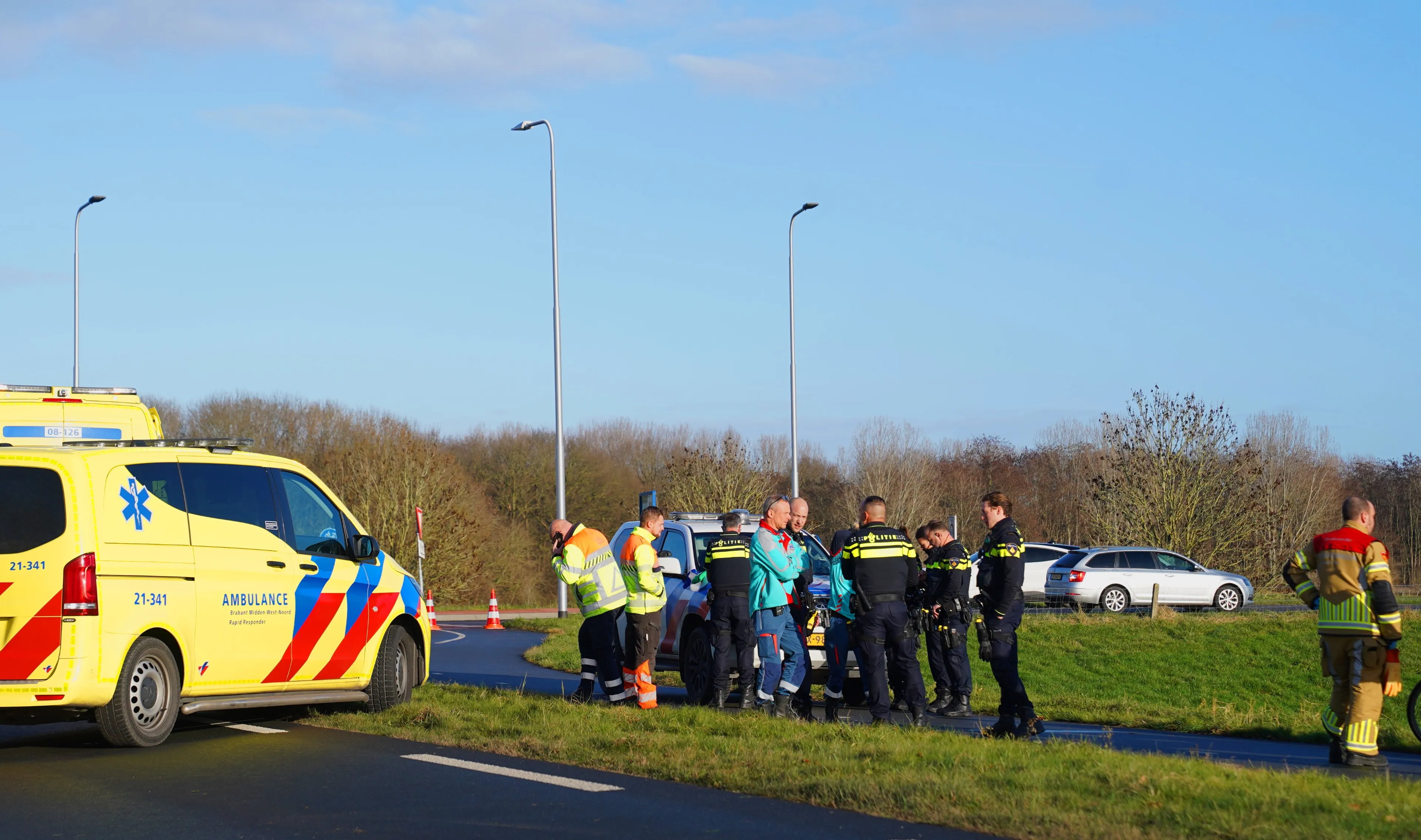 Fietser overleden langs Provincialeweg N831 bij Kerkdriel