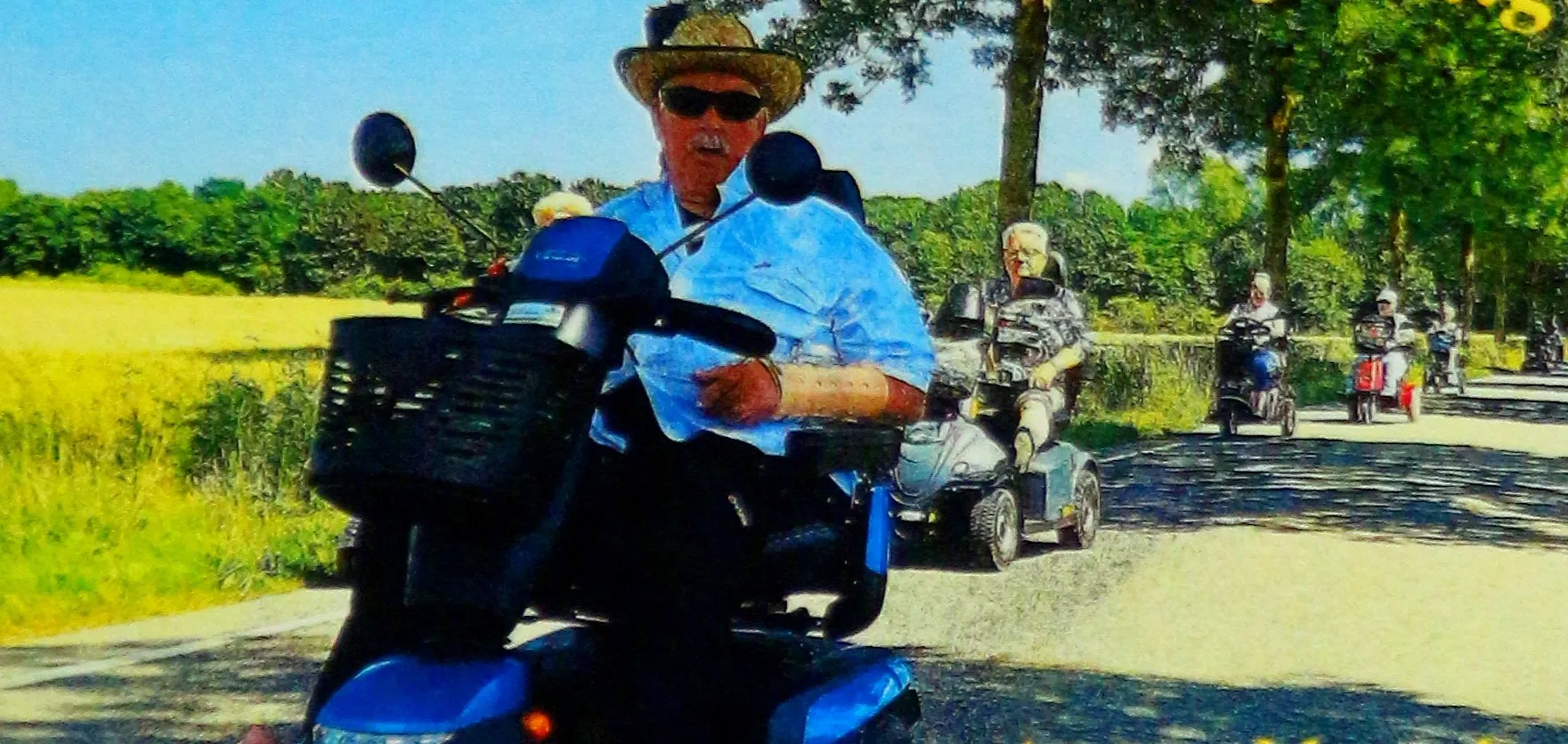 scootertocht gehandicapten foto 2023