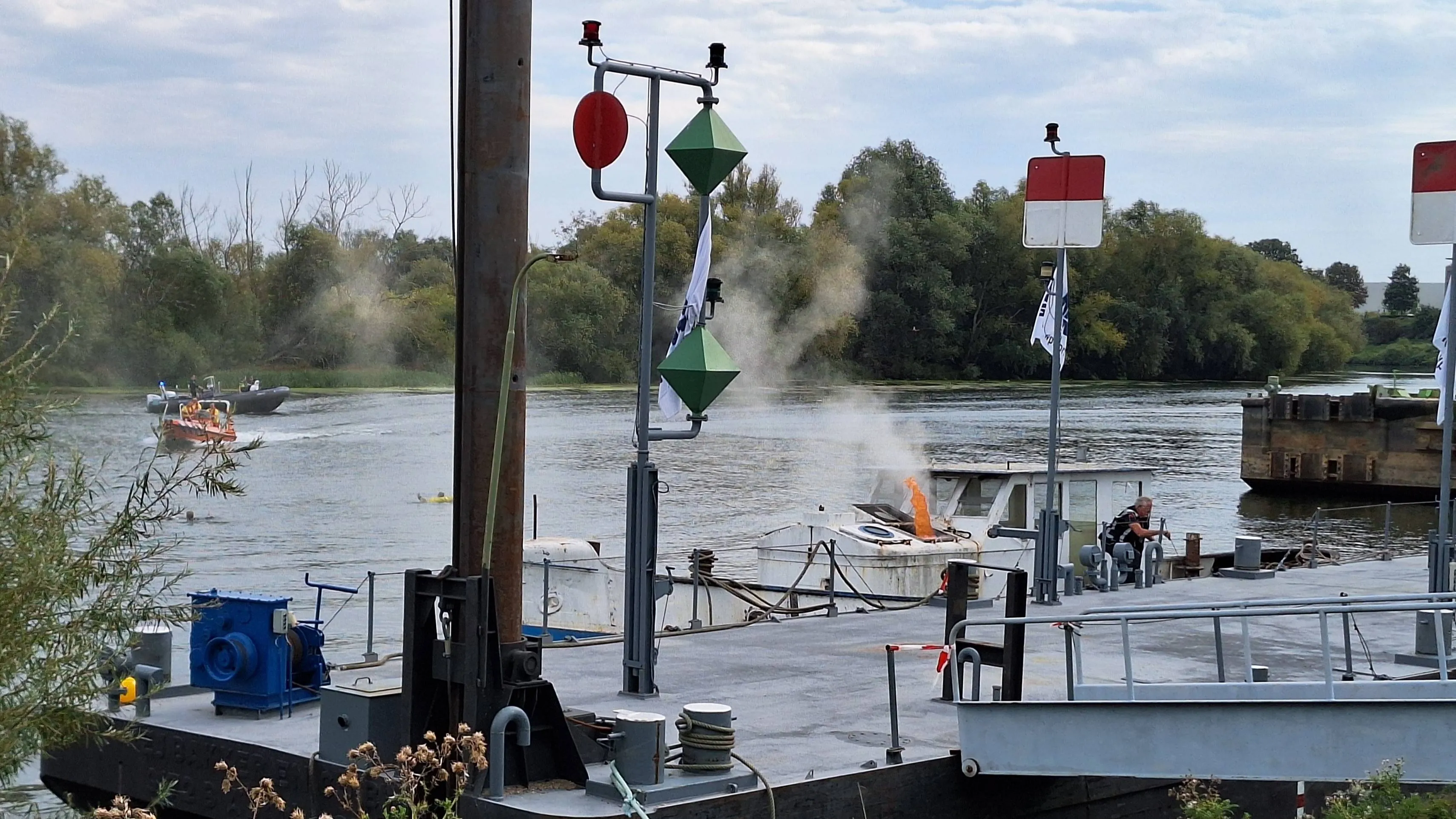 Spectaculaire actie tijdens Demodag Veiligheid "Blus de Lus"
