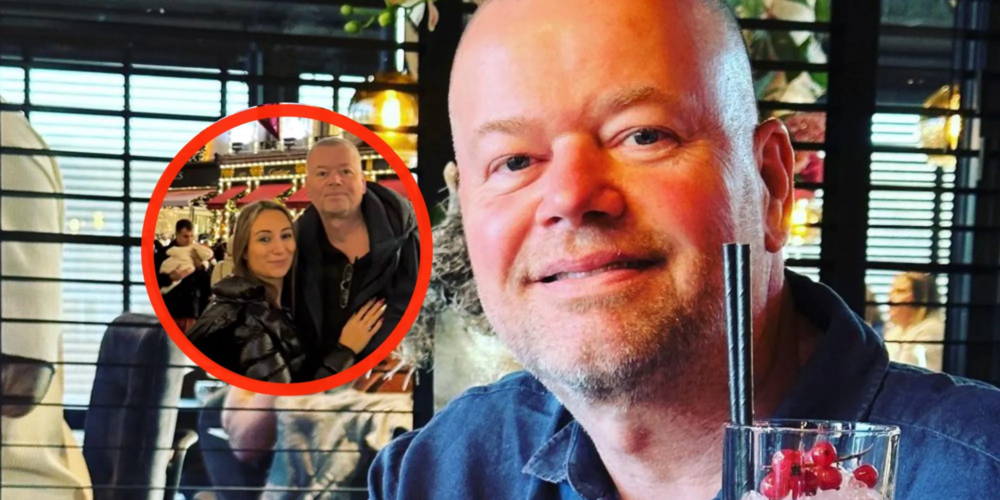 Foto: Darter Raymond van Barneveld krijgt flinke boost van veel jongere vriendin