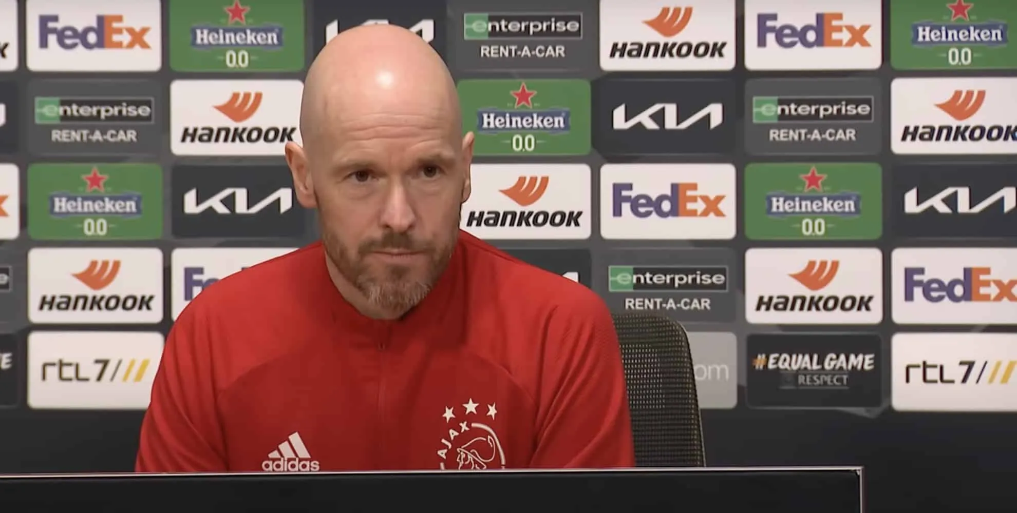ajax interview ten hag as roma tv kantine europa league