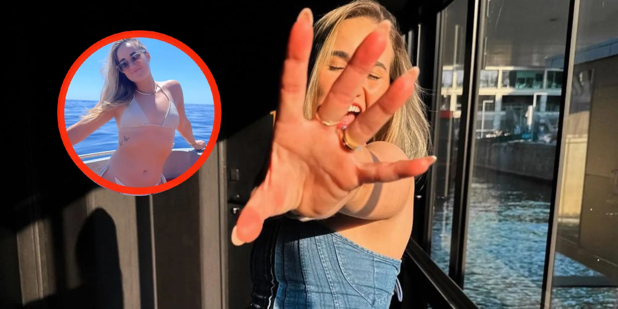 foto youtuber melanie latooy pronkt met haar heerlijke figuurtje in uitdagend zwemsetje