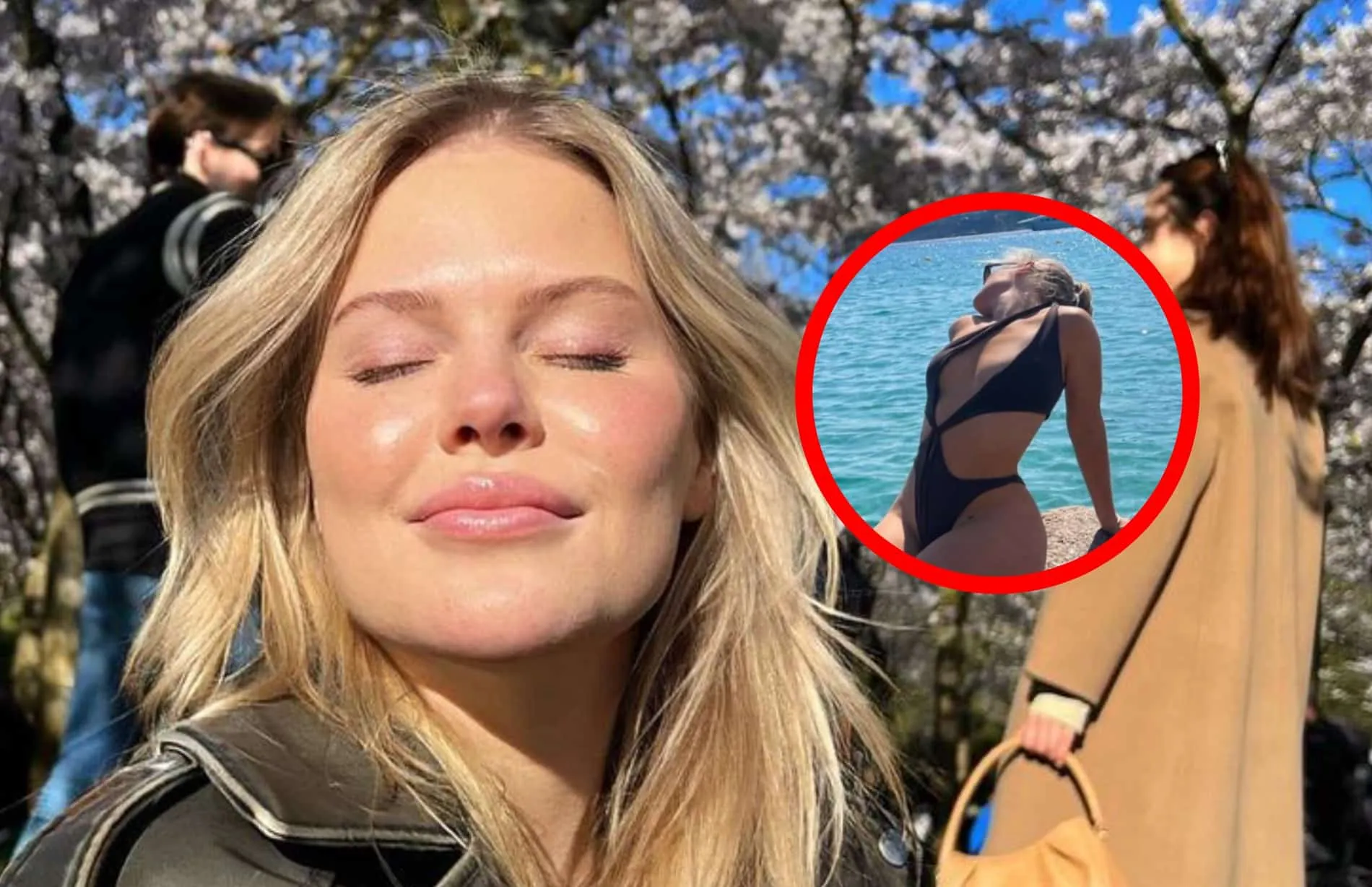Foto: TikTok-ster Kelly Mexy draagt zeer gewaagd setje tijdens hete vakantie