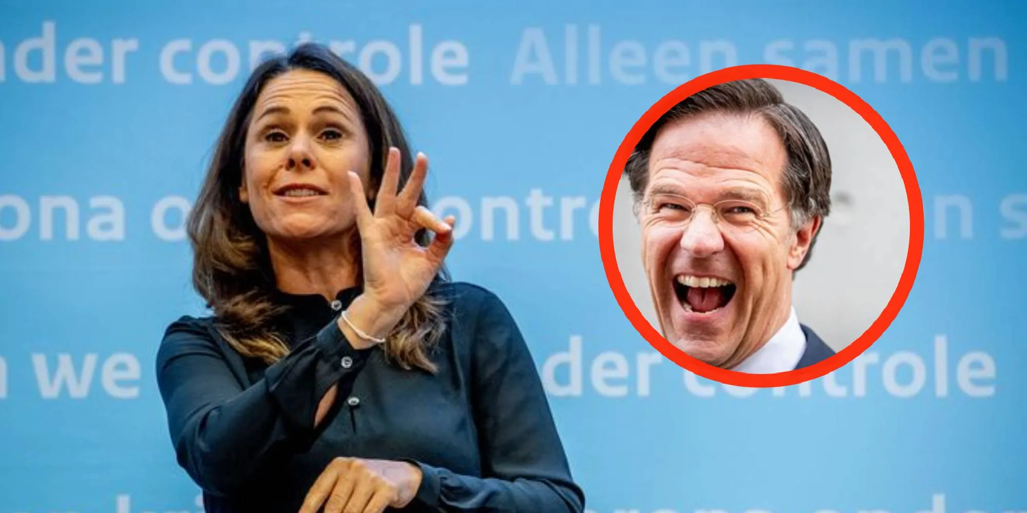 mark rutte irma sluis corona persconferentie foto