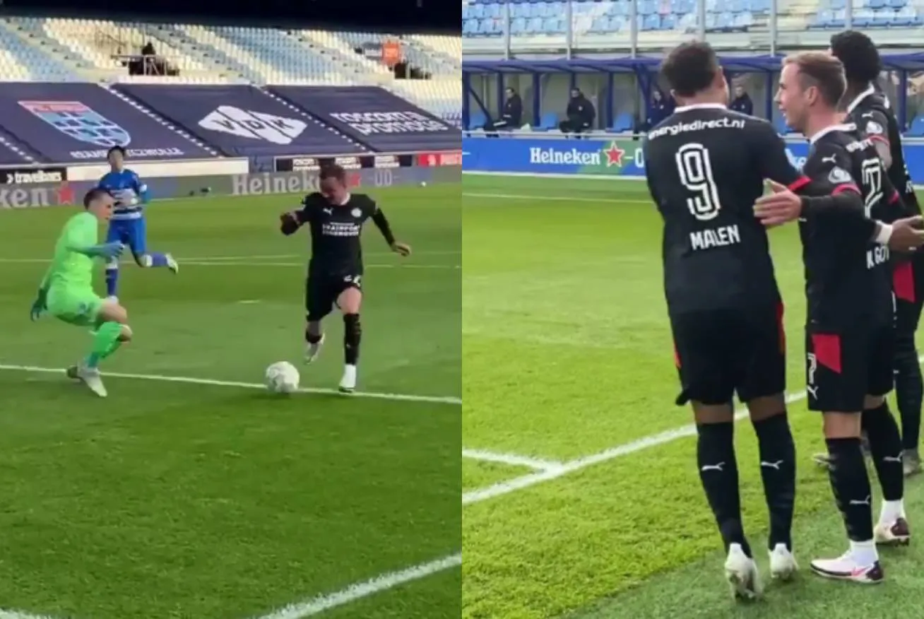 psv mario gotze goal pec zwolle
