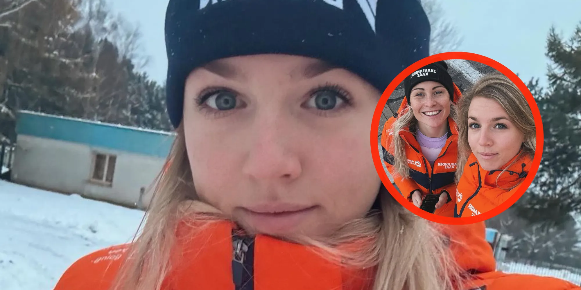 schaatssters elisa dul en marijke groenewoud nemen afscheid met innige foto