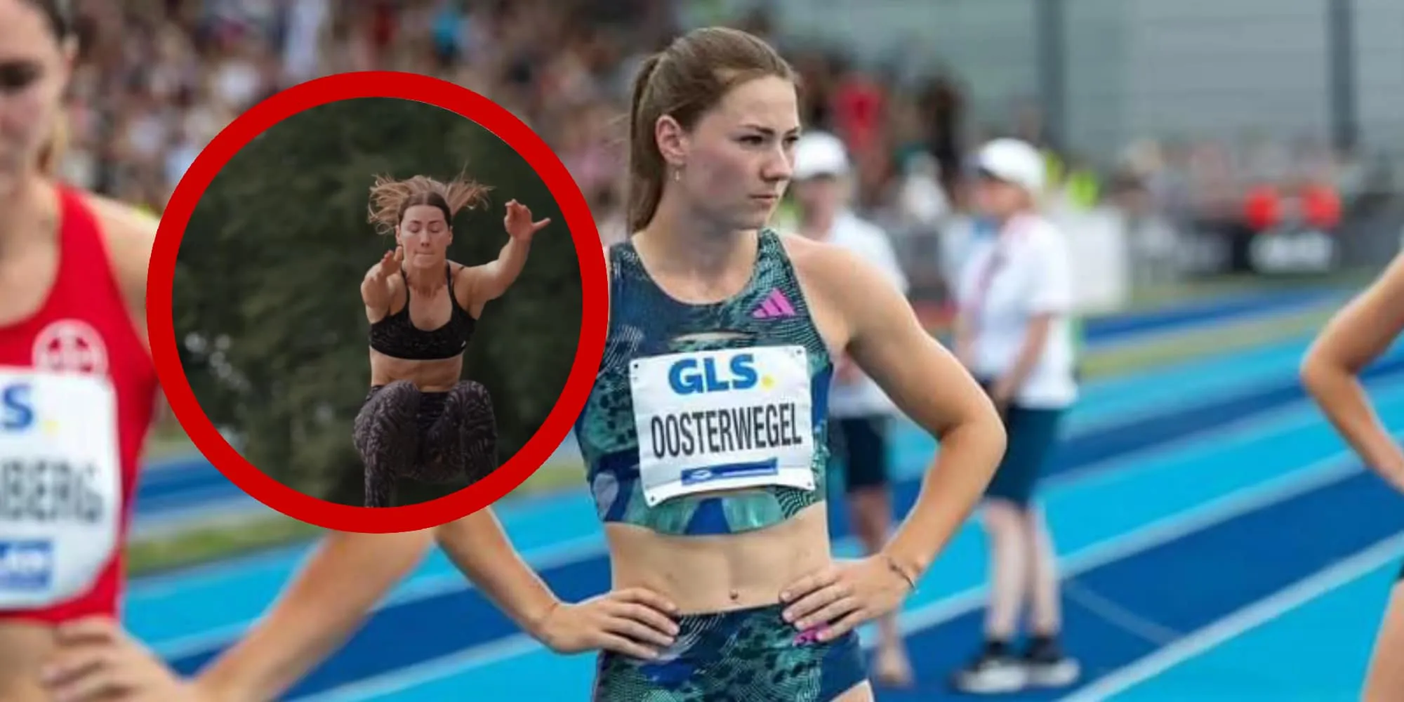 video atlete emma oosterwegel showt haar geweldige onderstel in strakke broek