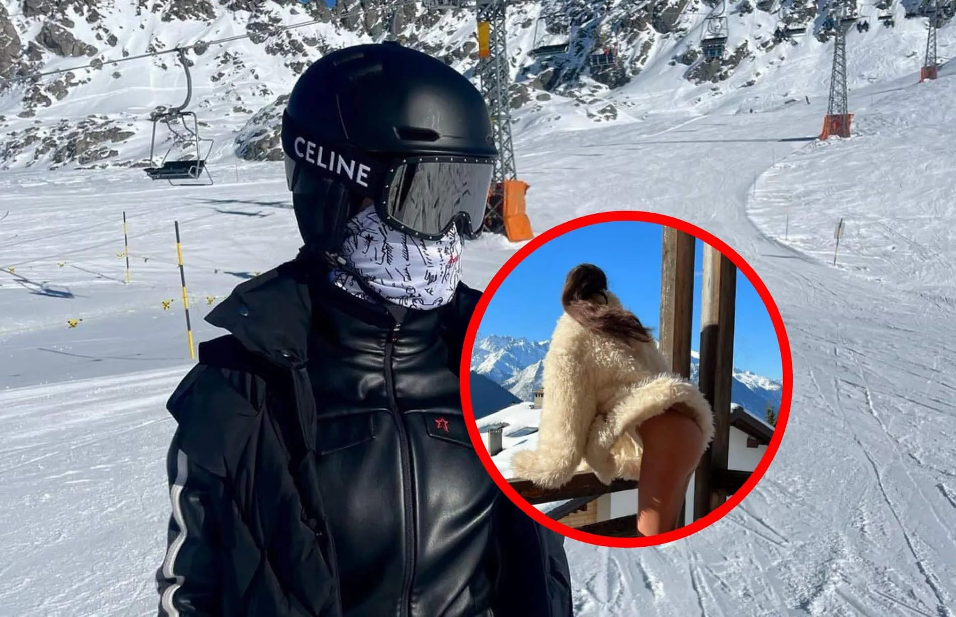 Foto: Jaimie Vaes buigt zonder broek voorover op balkon