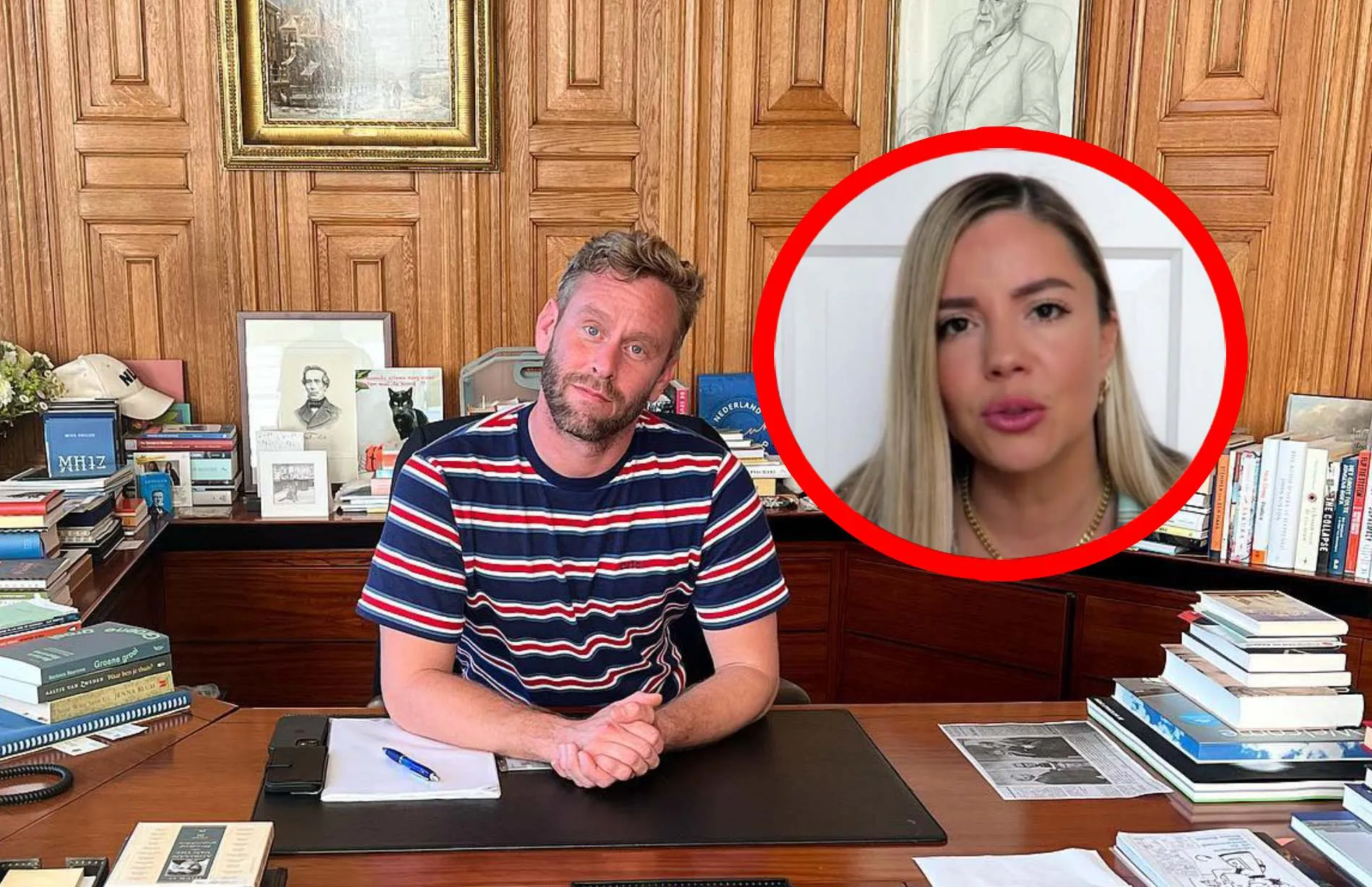 yvonne coldeweijer helemaal klaar met presentator tim den besten