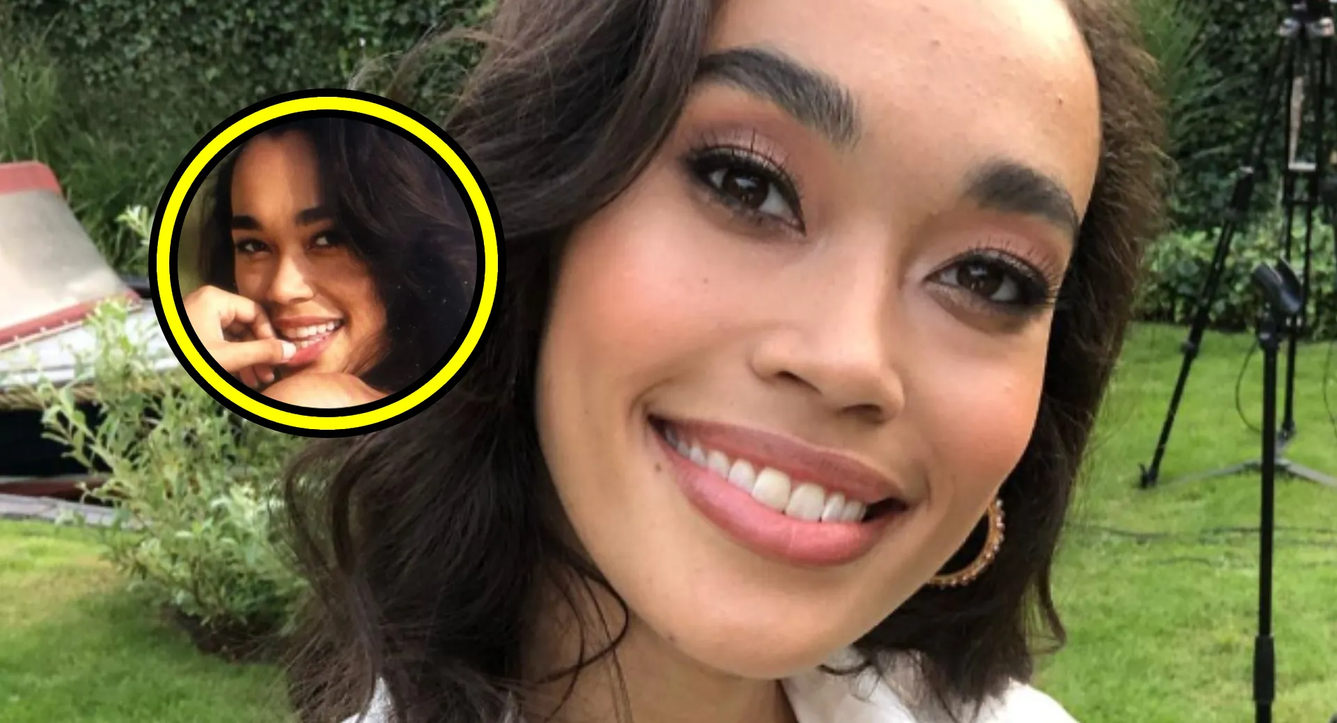 Romy Monteiro raakt haar topje bijna kwijt aan de rand van zwembad (foto!)