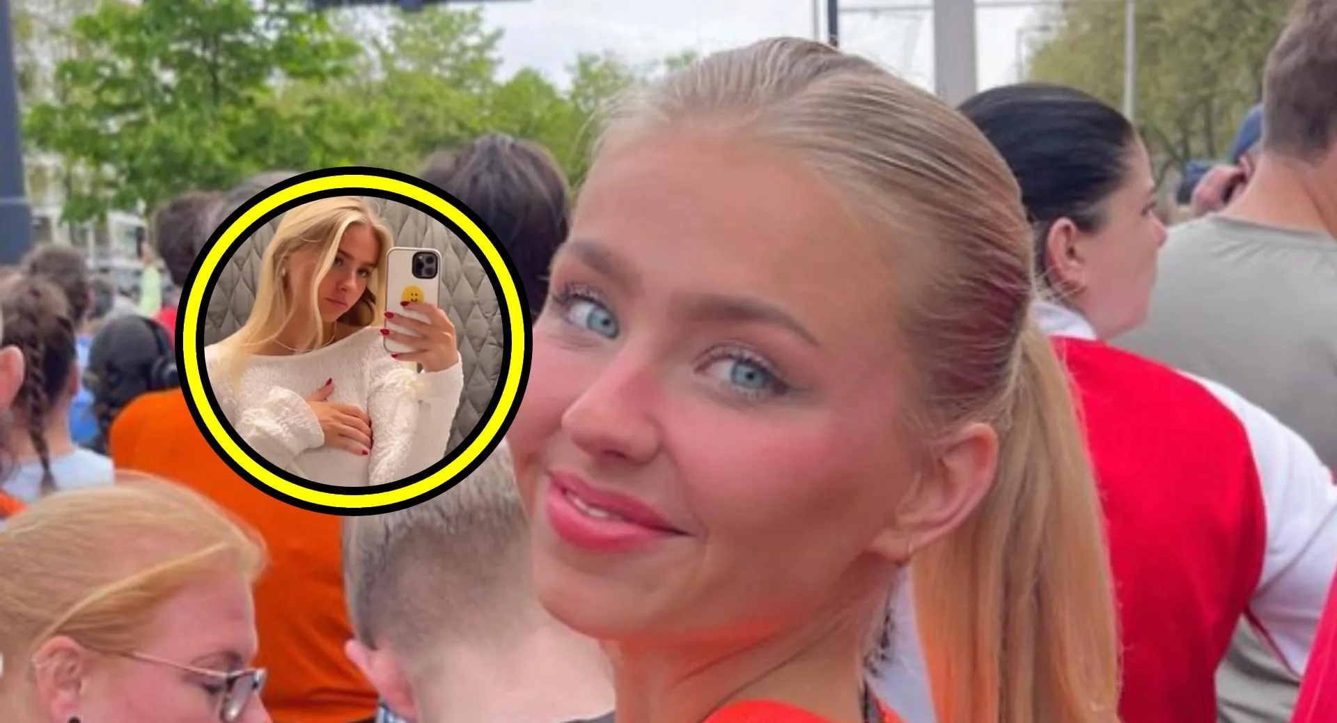 Danique Hosmar moet voorgeveltje met arm bedekken vanwege doorschijnend stofje (video's!)