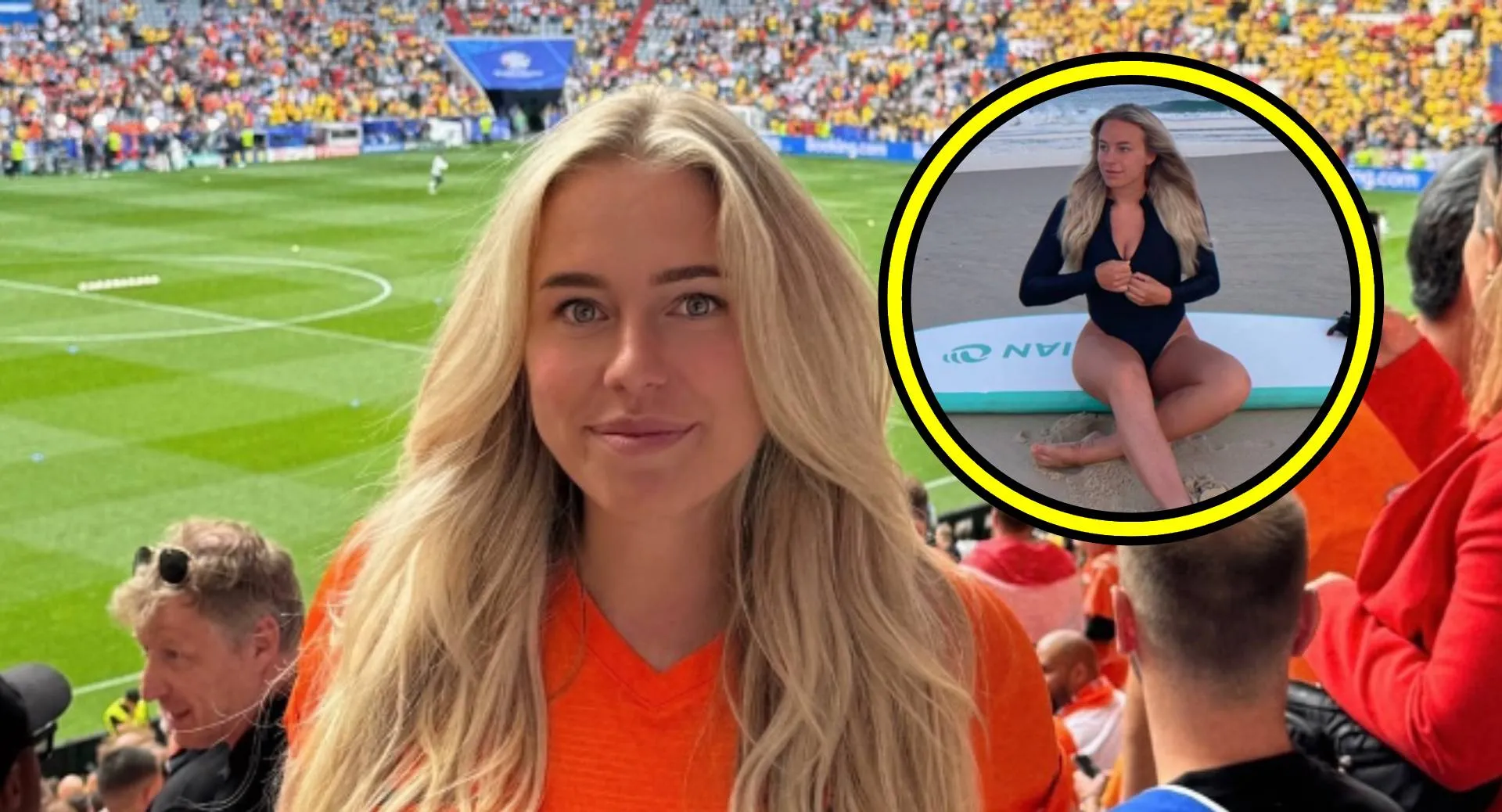 Het is overduidelijk waarom Ilse van Esch haar strakke surfpakje niet helemaal kan dichtritsen (foto's!)